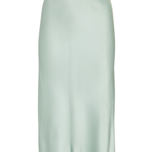 Rails Anya Satin Midi Skirt NWT Green Size P - Picture 2 of 3